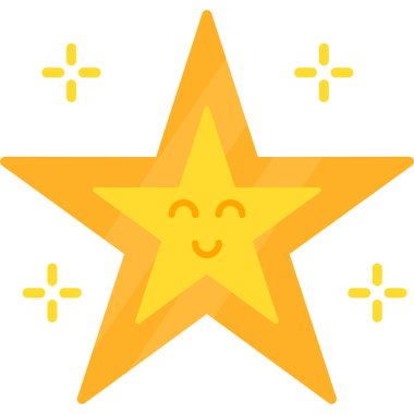 yıldız simgesi vektör illüstrasyonu