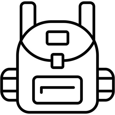 Bir robot simgesinin vektör illüstrasyonu