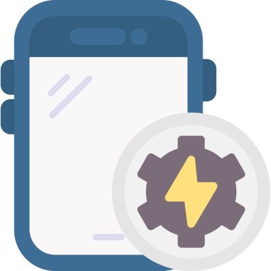 Akıllı telefon ayarı simge vektör illüstrasyonuName