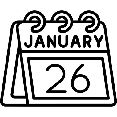 Takvim simgesi tasarımı, vektör illüstrasyonu