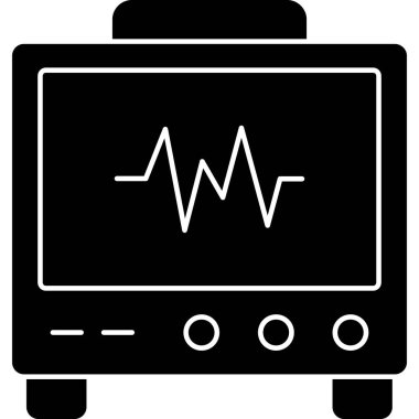 Siyah bir simgenin vektör illüstrasyonu