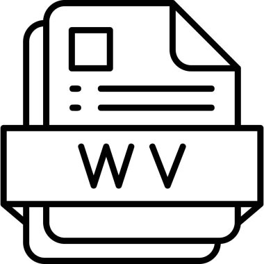 dosya biçimi simgesi, vektör illüstrasyonu