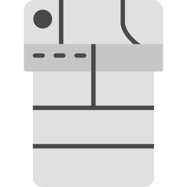 Tek bir dosya simgesinin vektör illüstrasyonu