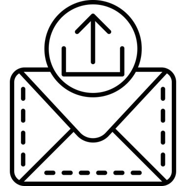 posta zarfı e- posta simgesi ana hat biçiminde