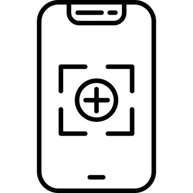 Telefon simgesi vektör illüstrasyonu