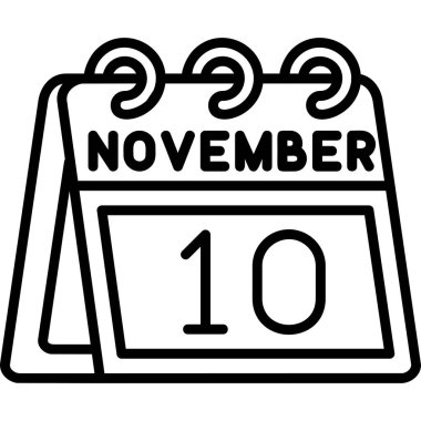 10 Kasım takvim simgesi