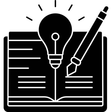 eğitim ve öğrenme çizgisi vektör simgesi.