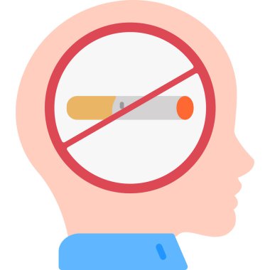 dumanı tüten düz vektör simgesi