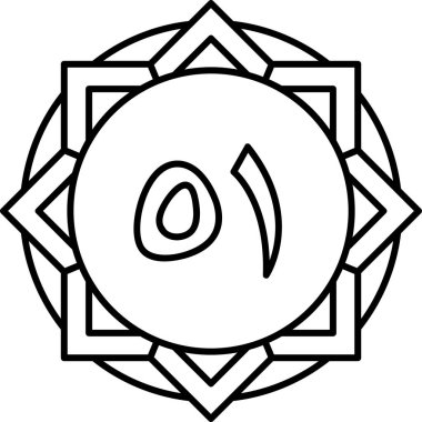 Dövme simgesinin vektör çizimi