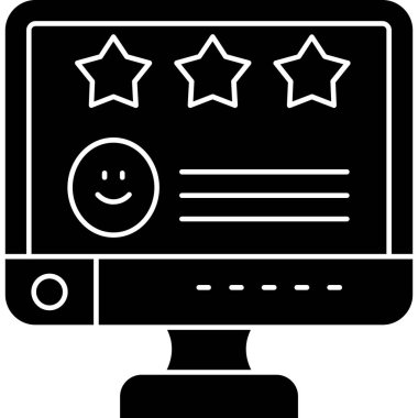 derecelendirme geribildirim simgesi vektör çizimi