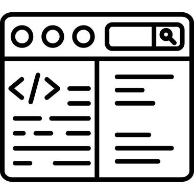 Taslak biçiminde kodlama simgesi kodlama