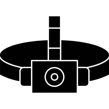 Baş lamba ikonu vektör illüstrasyon tasarımı
