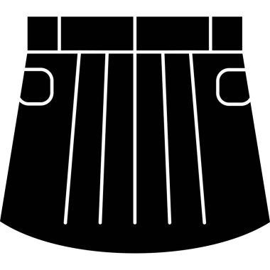 Giyim tarzı kumaş simgesi katı stil