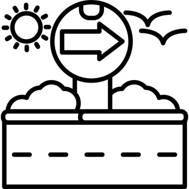 Hava durumu simgesi, vektör illüstrasyonu