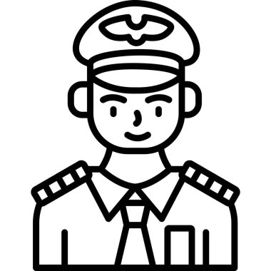 Subay simgesi, vektör çizimi