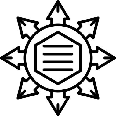 Kalkan. Web simgesi basit illüstrasyon