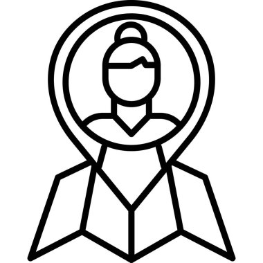 kişi simgesi vektör illüstrasyonu