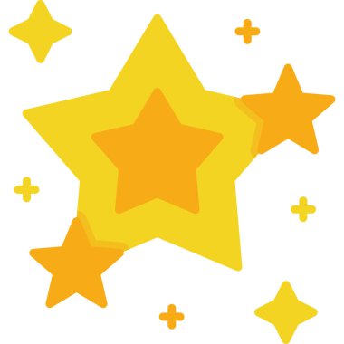 Yıldızlar. Web simgesi basit illüstrasyon