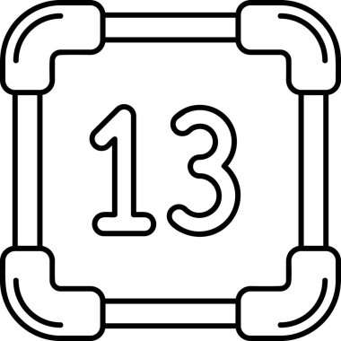 Tek bir simgenin vektör illüstrasyonu