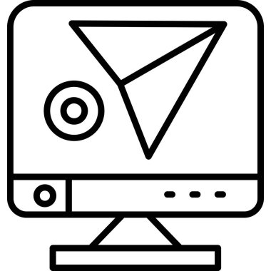 İnternet tasarım simgesi, vektör illüstrasyonu