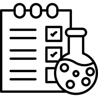 test tüpleri kutsal kişilerin resmi, vektör çizim