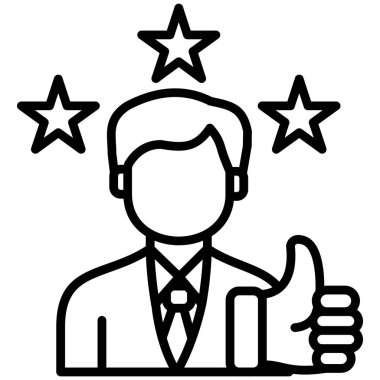 iş adamı simgesi vektör illüstrasyonu