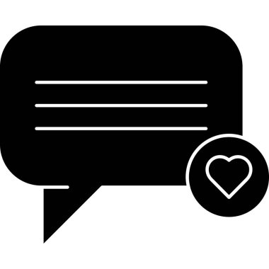 İleti simgesi ve vektör illüstrasyonlu konuşma balonu