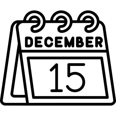 Takvim simgesi tasarımı, vektör illüstrasyonu