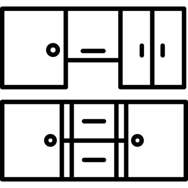 mobilya kutsal kişilerin resmi, vektör çizim
