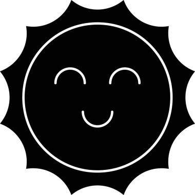 Güneş. Web simgesi basit illüstrasyon