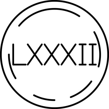 Bir harf simgesinin vektör illüstrasyonu