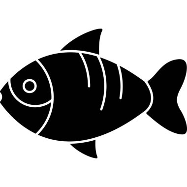 Balık simgesi vektör illüstrasyon tasarımı