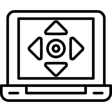 Kamera lens vektör simgesi