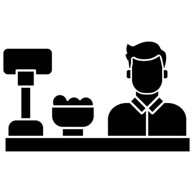 Restoran. Web simgesi basit tasarım