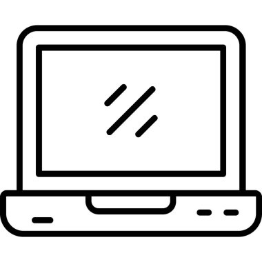 Bilgisayar. Web simgesi basit illüstrasyon