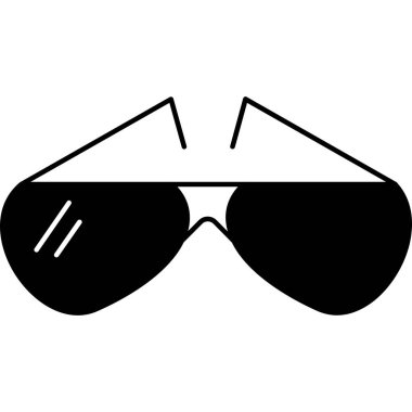 Güneş gözlüğü. Web simgesi basit tasarım