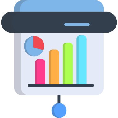 veri analiz çizelgesi simgesi düz biçimli