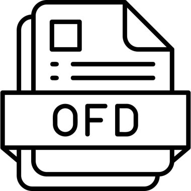 dosya biçimi simgesi, vektör illüstrasyonu