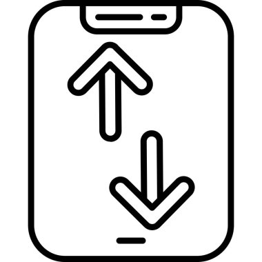 ok indirme simgesi ana hat biçiminde