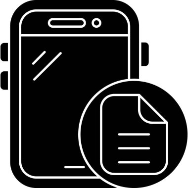 Akıllı telefon simgesinin vektör illüstrasyonu
