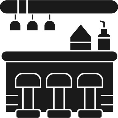 Kafe restoranının kafe simgesi.