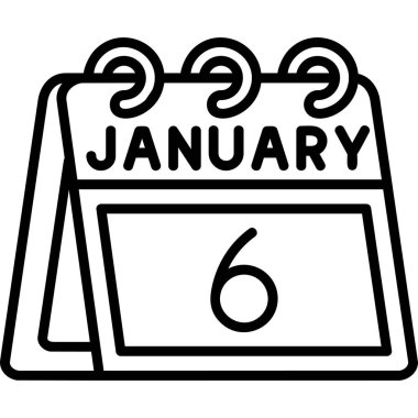 Takvim simgesi vektör illüstrasyonu