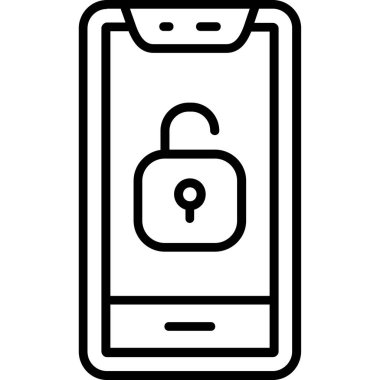 Kilit simgesi. Web için kilit vektör simgelerinin özet çizimi