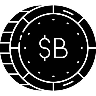 Bozuk para. Web simgesi basit illüstrasyon