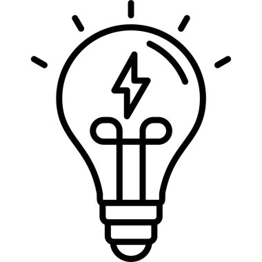 elektrik ampul simgesi, özet biçimi