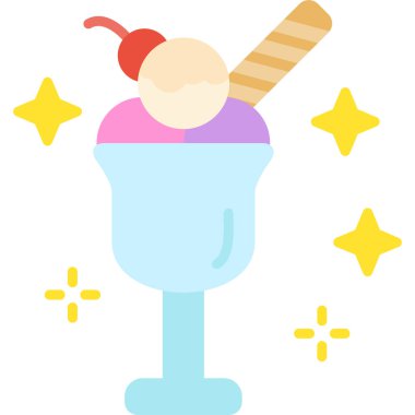 Dondurma çubukla bardakta..