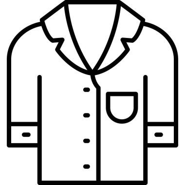 Ceket ikonu. vektör illüstrasyonu