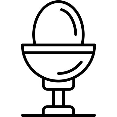 Yumurta. Web simgesi basit illüstrasyon