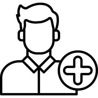 avatar kişi erkek simgesi ana hatlar biçiminde