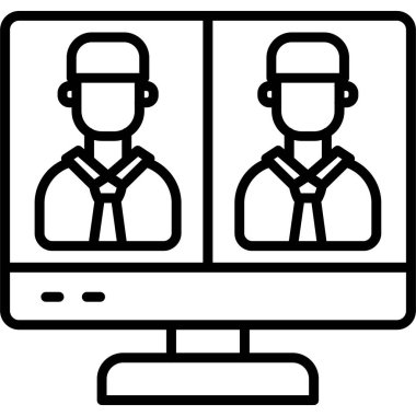 iş simgesi vektör illüstrasyonu